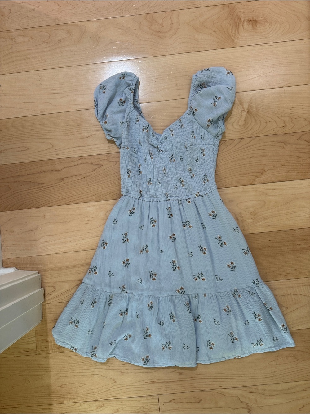 Hollister Light Blue Floral Mini Dress